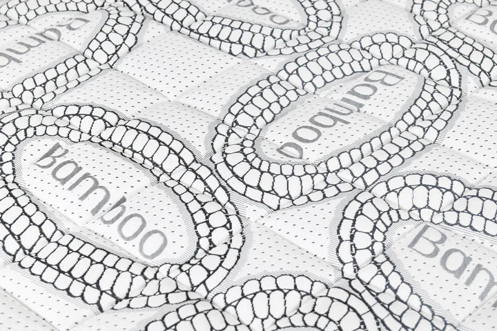 10" Queen Size Bamboo Cover Firm Foam Mattress, Pocket Coil with Pillowtop Mattress