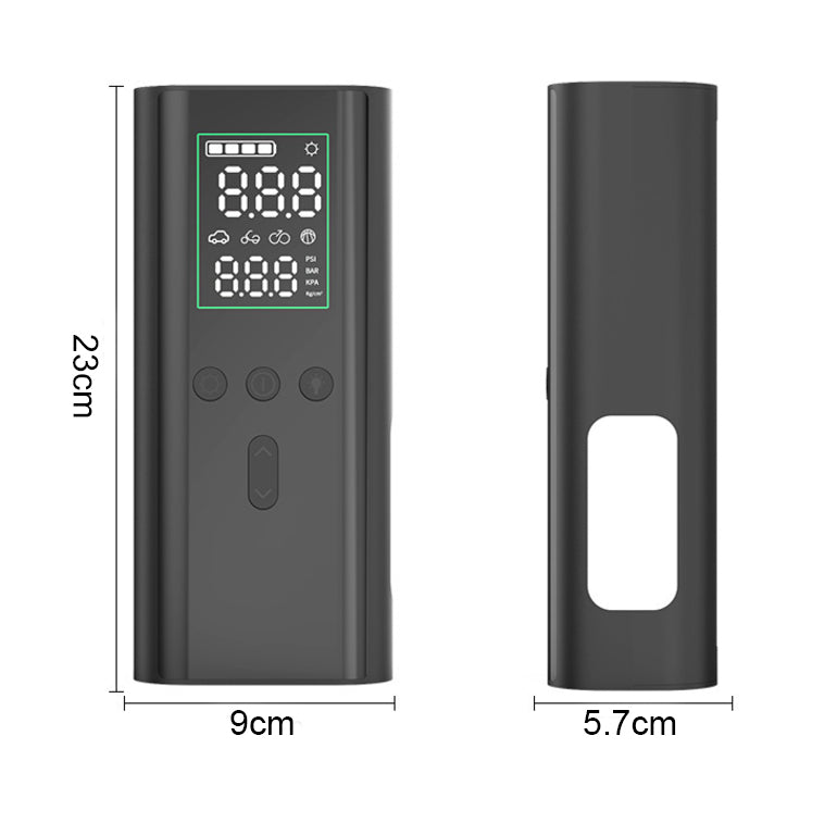 2 in 1 Car Jump Starter with Digital Auto Tire Inflator for Cars, Motorcycles, Bikes, and Balls,Portable Battery Booster and Air Compressor with Air Pump, Flashlight, USB Charging, and Power Bank