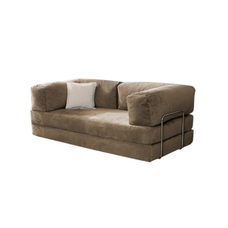 Teddy Sofa Bed Sleeper Chair, Foldable Three Person Fabric Sofa Bed, high Rebound Density Sponge Sofa for Living Room, 150cm