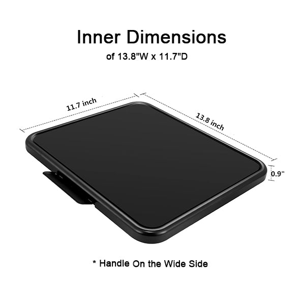 Kitchen Appliance Sliding Tray,Coffee Maker Rolling Tray Under Cabinet Appliance Organizer Toaster Blender Air Fryer Stand Mixer Countertop Storage Moving Slider (Steel, 13.8"W x 11.7"D)