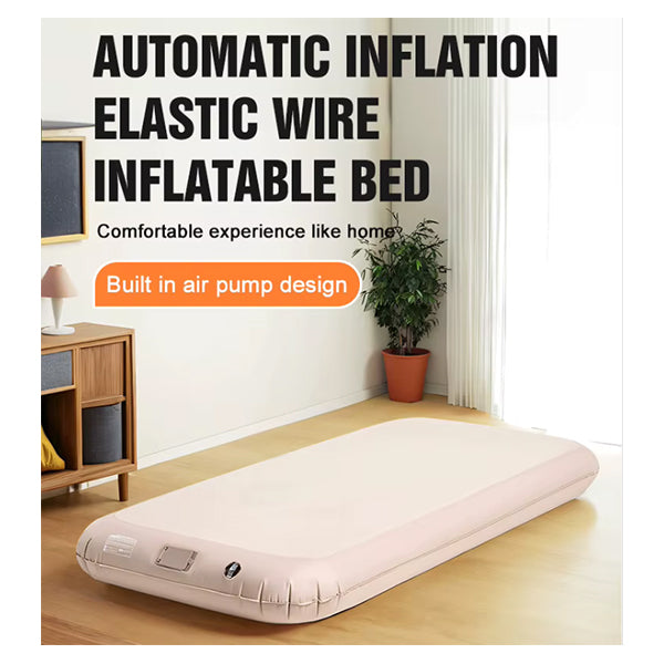 EnjoySpace 7.9’’ Thick Self-Inflating Sleeping Pad with Electric Air Pump, Fast Inflatable Single and Double Mattress for Camping, Hiking, Traveling, Holiday, Suitable for All Ages , 400lbs Capacity