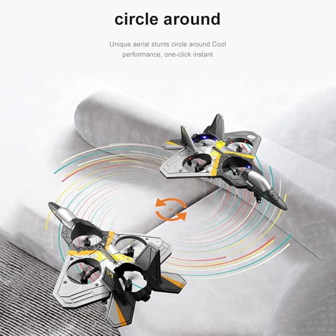 2.4G 6CH RC Airplane with 360°Stunt Plane with Gravity Sensor – EPP Foam Glider, Remote Control Aircraft