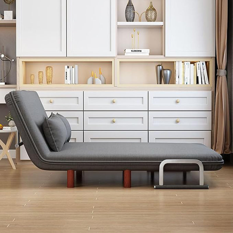Tittle: 3-in-1 Convertible Folding Sofa Bed with Adjustable Backrest and Pillow, Comfortable Loveseat or Lounge Chair for Living Room, Bedroom, or Home Office (Grey)