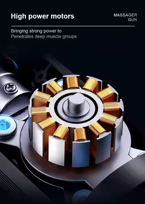 Electric Massage Gun Deep Tissue Handheld Percussion Muscle Percussion Massager, Mini Portable Massage Gun For Muscle Relax Fitness Shaping with 8 Replaceable Massage Heads