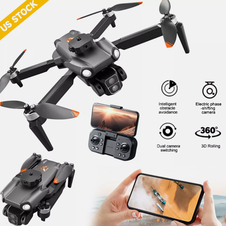 Foldable RC Quadcopter Drone with 5G WiFi, 4K HD Camera, Adjustable Angle, and GPS FPVCompact and portable with a foldable arm design, making it easy to carry