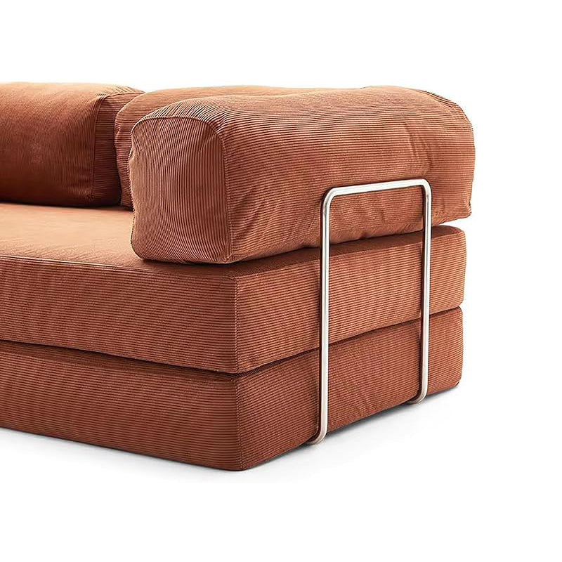 Teddy Sofa Bed Sleeper Chair, Foldable Three Person Fabric Sofa Bed, high Rebound Density Sponge Sofa for Living Room, 150cm