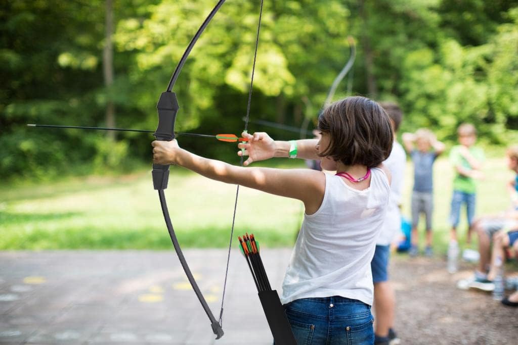 Outdoor Youth Recurve Bow and Arrow Set Children Junior Archery Training for Kid Teams Game Gift