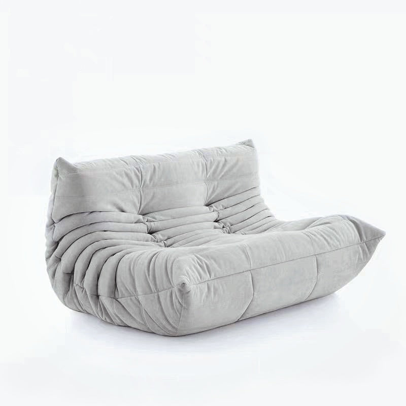 Cozy Togo Sofa, Single and Two-seater, Alcantara Fabric Loveseat Sofas