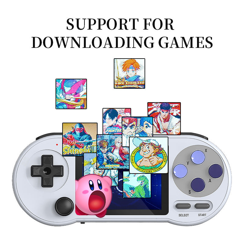 Portable Arcade Game Console with a 3inch HD Screen, 6000 in 1 Games (White)