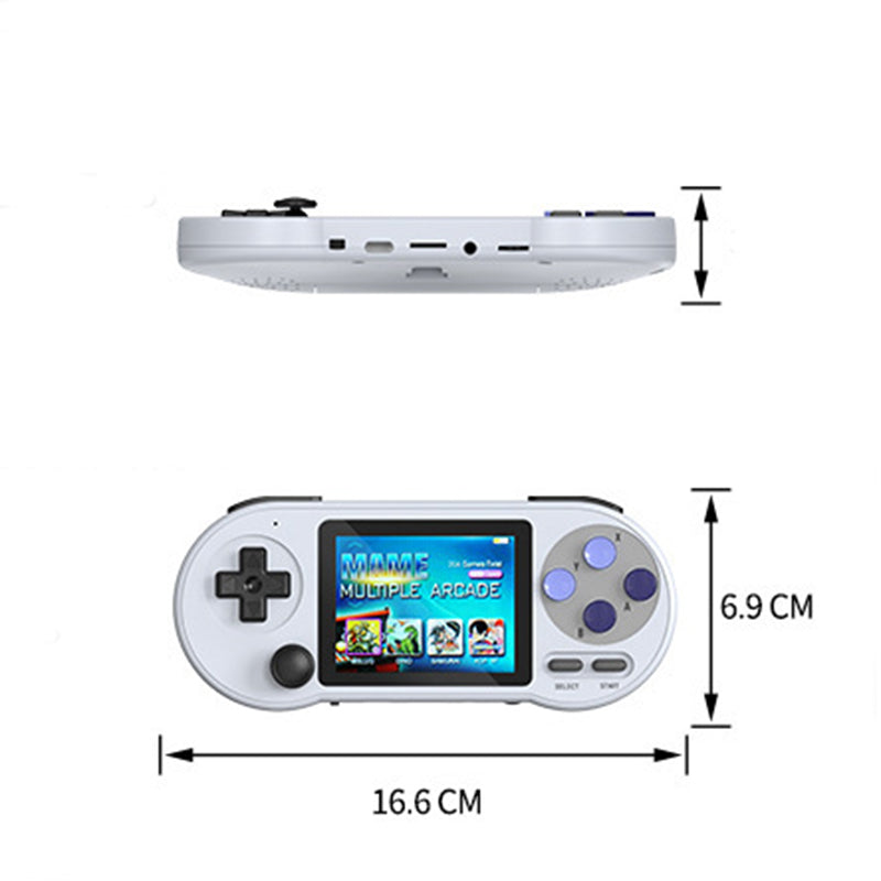 Portable Arcade Game Console with a 3inch HD Screen, 6000 in 1 Games (White)