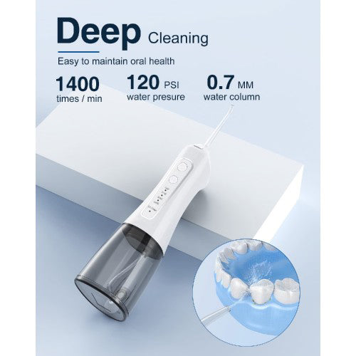 Portable Electric Water Flosser with 5 Pressure Modes and 300ml Water Tank for Oral Care, USB Rechargeable for Teeth, Gums, Braces, Dental Care