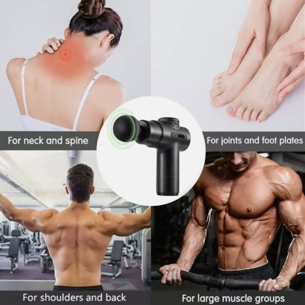 Electric Massage Gun Deep Tissue Handheld Percussion Muscle Percussion Massager, Mini Portable Massage Gun For Muscle Relax Fitness Shaping with 8 Replaceable Massage Heads
