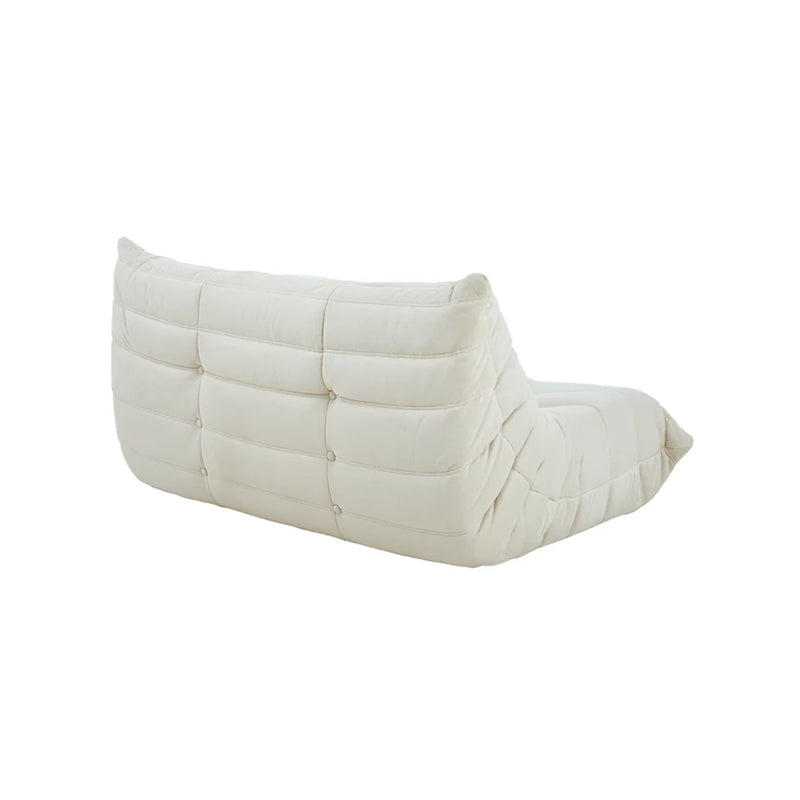 Cozy Togo Sofa, Single and Two-seater, Alcantara Fabric Loveseat Sofas