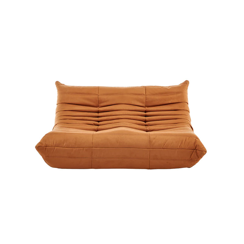 Cozy Togo Sofa, Single and Two-seater, Alcantara Fabric Loveseat Sofas