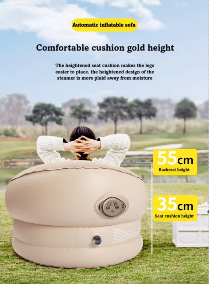 Maxxus Self-Inflating Bird Nest Sofa, Recliner With Air Pump, Prefect for Indoor and Outdoor Camping, Hiking, Traveling, Holiday, Suitable for All Ages , 400lbs Capacity