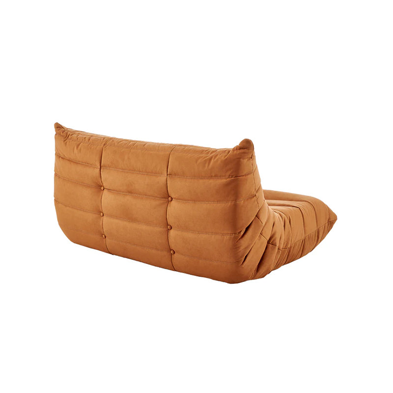 Cozy Togo Sofa, Single and Two-seater, Alcantara Fabric Loveseat Sofas