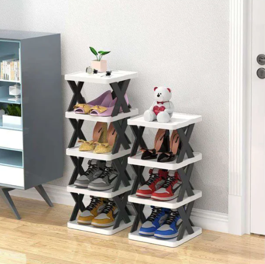 9 Tier Shoe Rack Space Saving Storage Shelf Organizer For Entryway Closet Bedroom Sturdy Durable Purpose Shelving Unit Rack