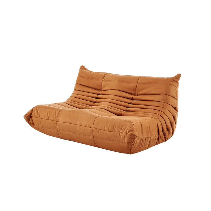 Cozy Togo Sofa, Single and Two-seater, Alcantara Fabric Loveseat Sofas