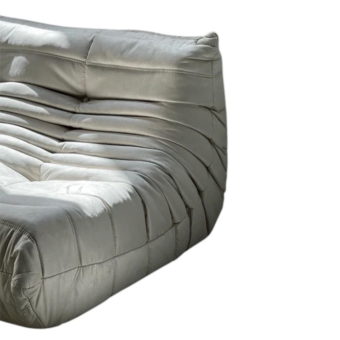 Cozy Togo Sofa, Single and Two-seater, Alcantara Fabric Loveseat Sofas
