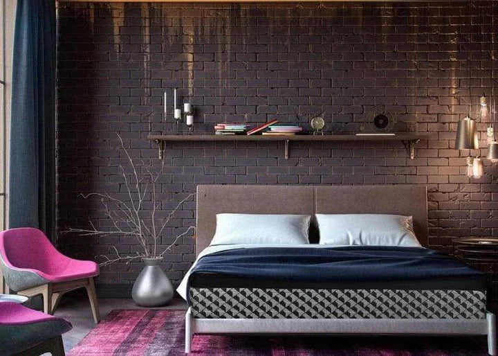 10" Queen Size Bamboo Cover Firm Foam Mattress, Pocket Coil with Pillowtop Mattress