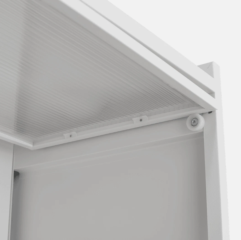 Multi - Level Storage Kitchen Pantry Storage Cabinet, Freestanding Kitchen Bakers Rack, Metal Material for Dining, Living and Office (4 Flip Doors with 5 Levels, 5 Flip Doors with 6 Levels )