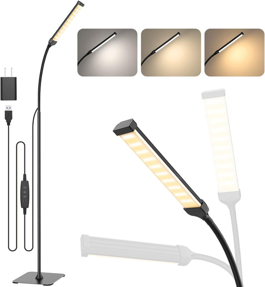 Energy-Efficient Floor Lamp with Dimmable Eye-Care Light – Ideal for Reading, Working, or Relaxing in the Living Room, Bedroom, or Office