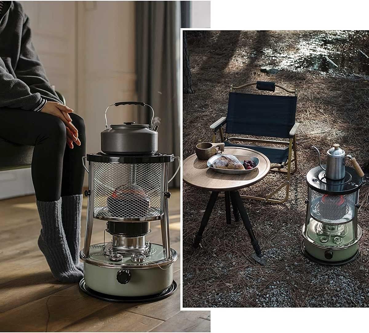 5.2L Kerosene Stove Designed For Outdoor Camping, Ice Fishing, And Home Heating, Offering Dual-Purpose Use For Heating And Cooking