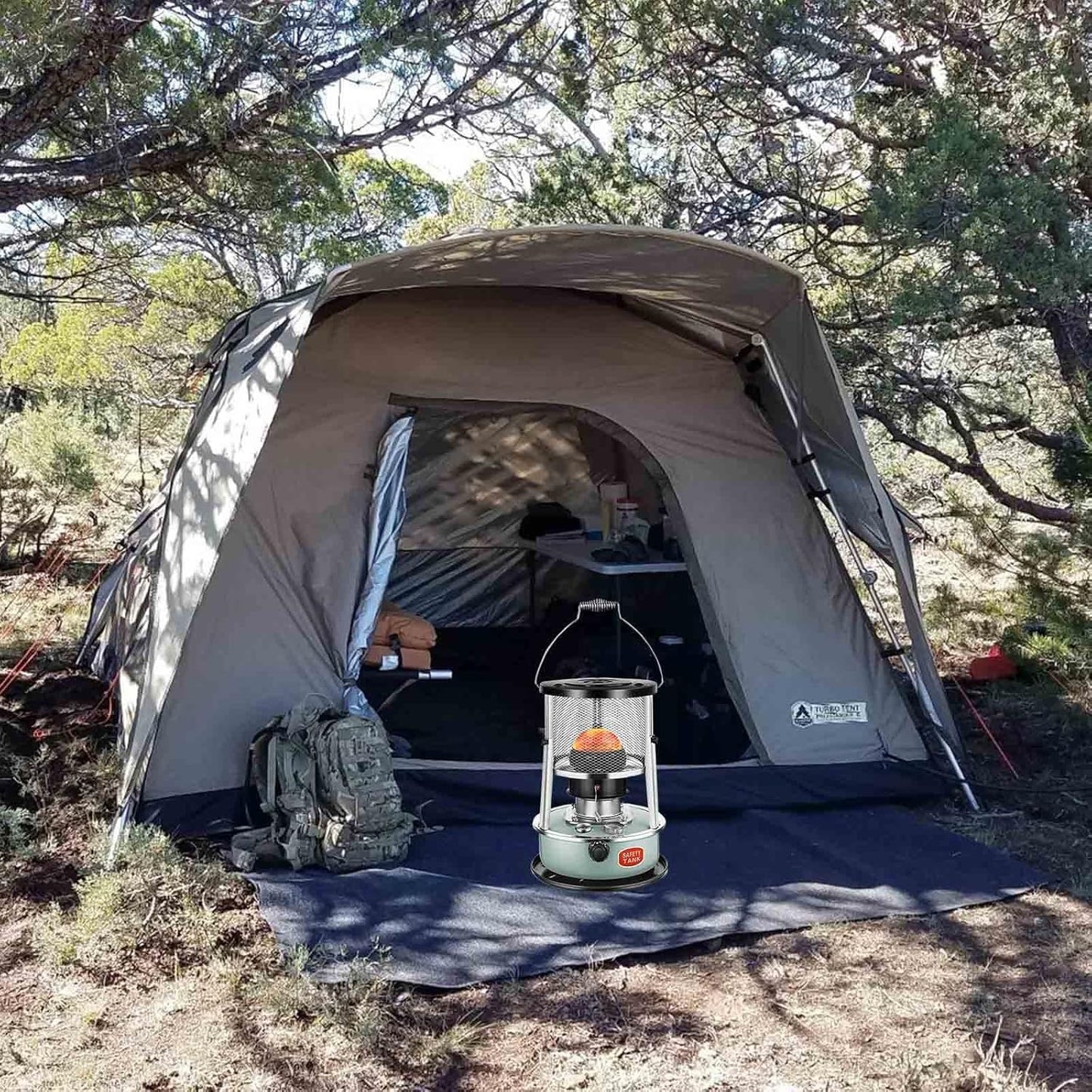 5.2L Kerosene Stove Designed For Outdoor Camping, Ice Fishing, And Home Heating, Offering Dual-Purpose Use For Heating And Cooking