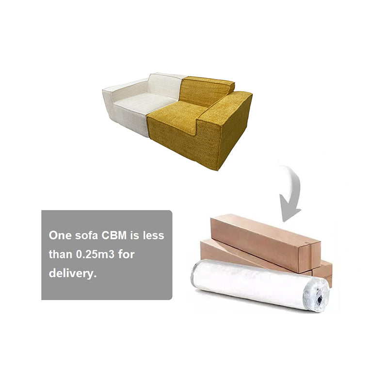 Teddy Compression Sofa Upholstered Loveseat For Three Person, High Rebound Density Sponge Sofa for Living Room, Bedroom, Apartment or Office, 204cm
