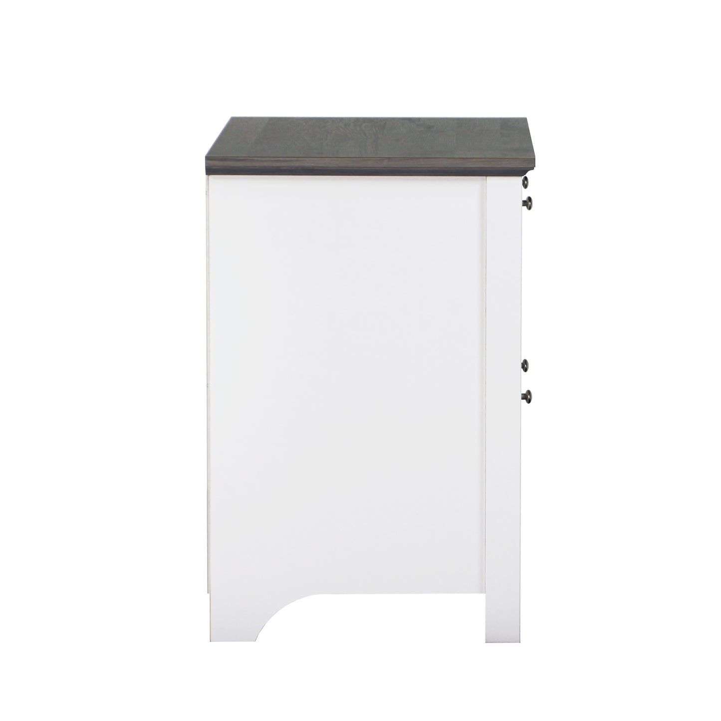 Maxxus Olivia Grey Oak and White Finish 2 Drawer Lateral Filing Cabinets